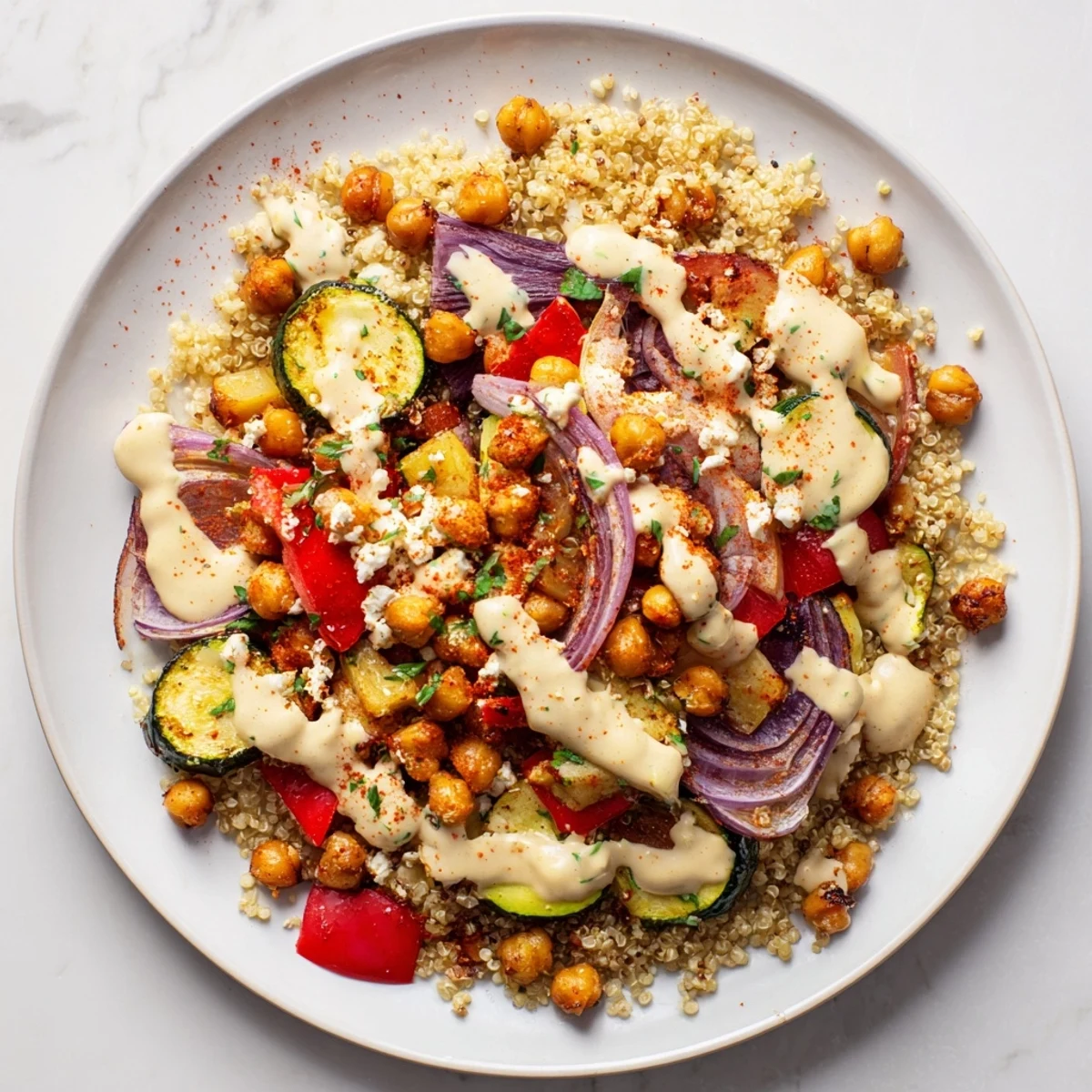 Mediterranean Chickpea Veggie Bowl