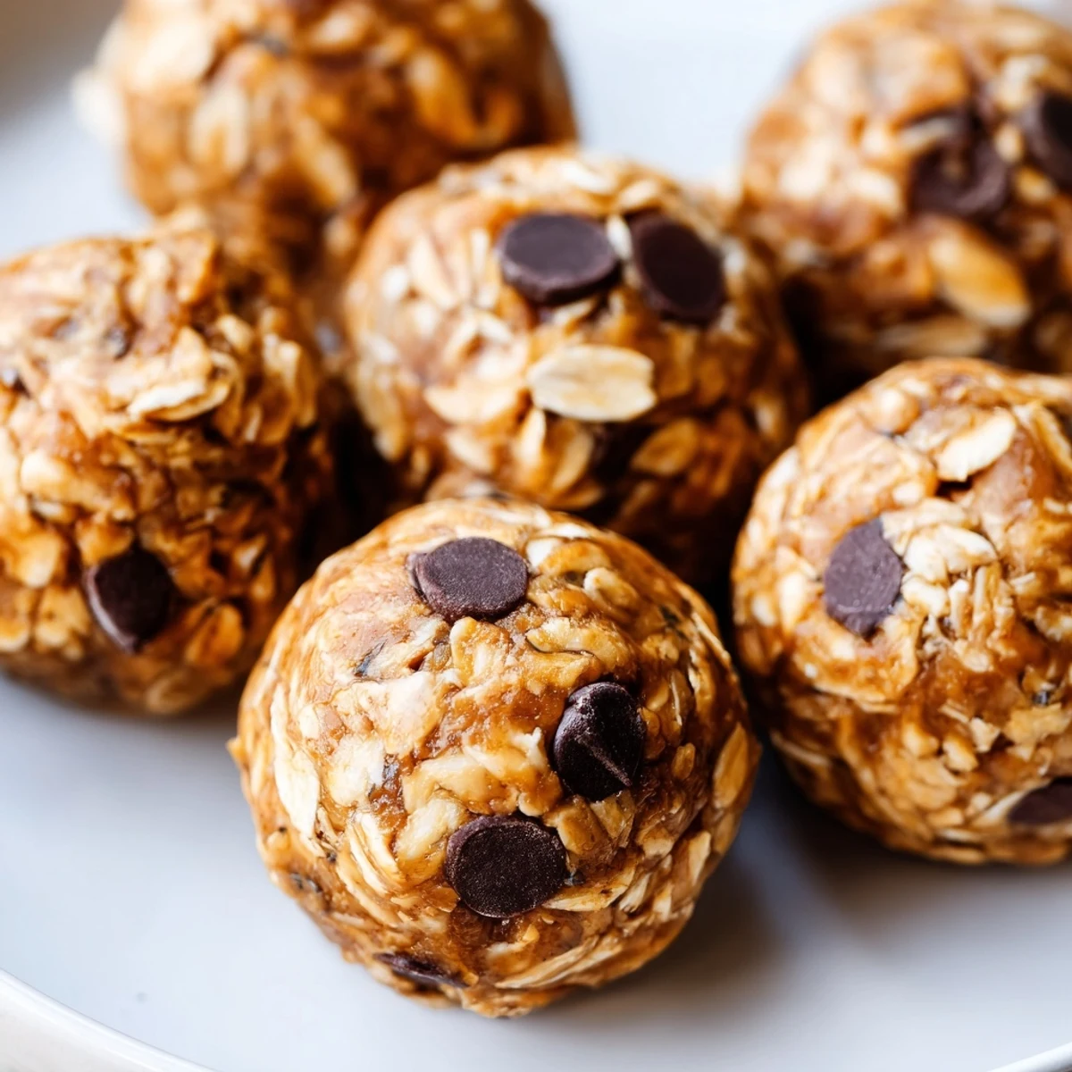 Enjoy the sweet aroma; a tray of no-bake peanut butter energy balls ready to grab.