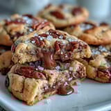 Buttery brown butter pecan cookies with sea salt, golden and nutty, perfect for holiday baking or cozy gatherings.