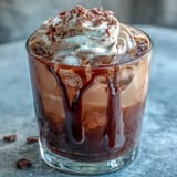 Velvety chocolate cream floats atop chilled cold brew coffee in this decadent Chocolate Cream Cold Brew.