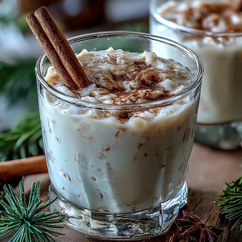 Festive Guava Coquito in a chilled glass with a cinnamon stick garnish, showcasing its creamy texture and tropical pink hue for a holiday gathering.