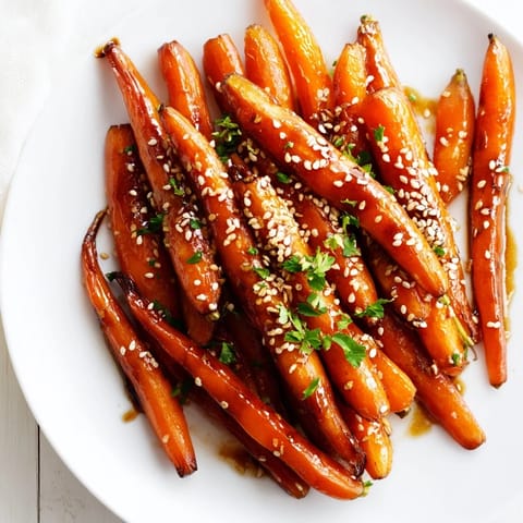 Honey Soy Roasted Carrots