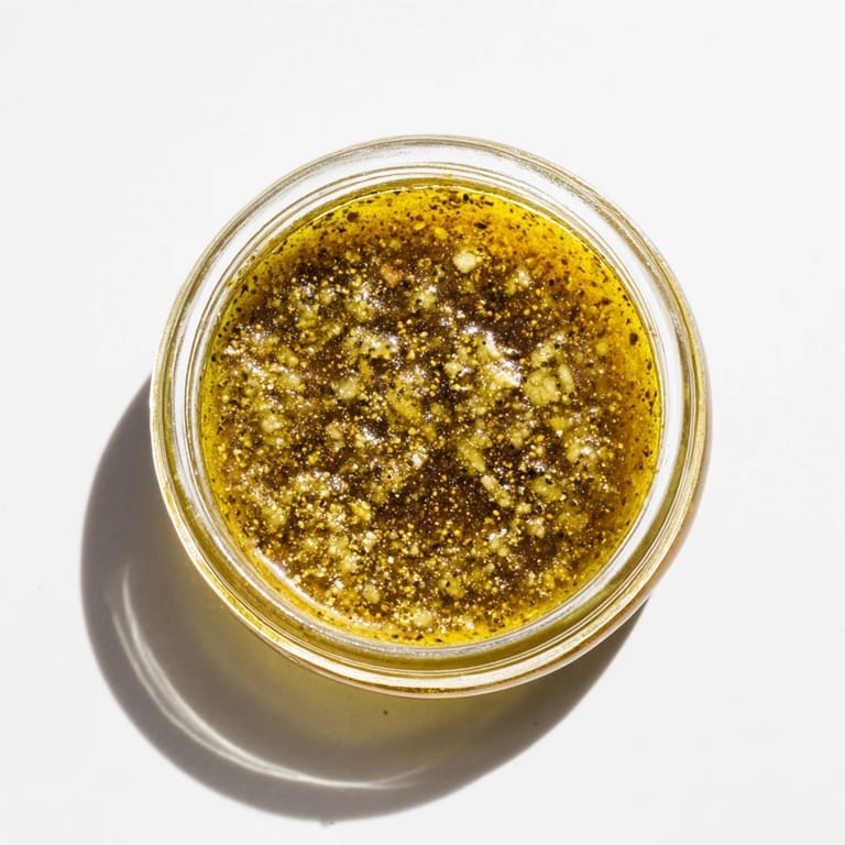 Vivid image of Simple Honey Vinaigrette Salad Dressing, perfect for tossing with a simple green salad recipe.