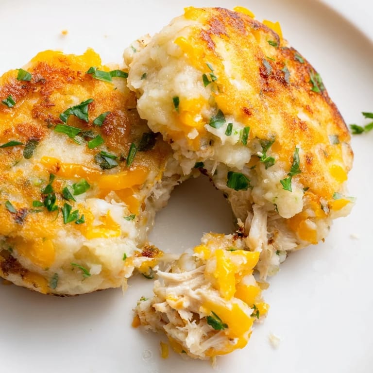 Imagine the aroma: Pan-fried Potato and Chicken Cakes, perfect comfort food, ready in just 40 minutes!