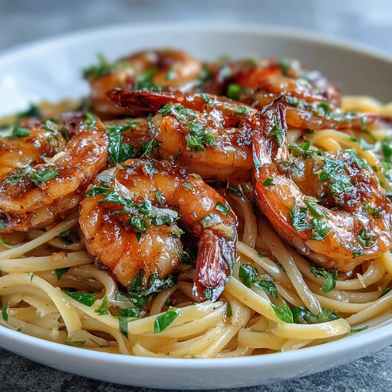 For weeknight entertaining, Shrimp Scampi With Linguine pairs golden shrimp with garlicky pasta strands in a shimmering sauce, finished with lemon zest and fresh herbs.