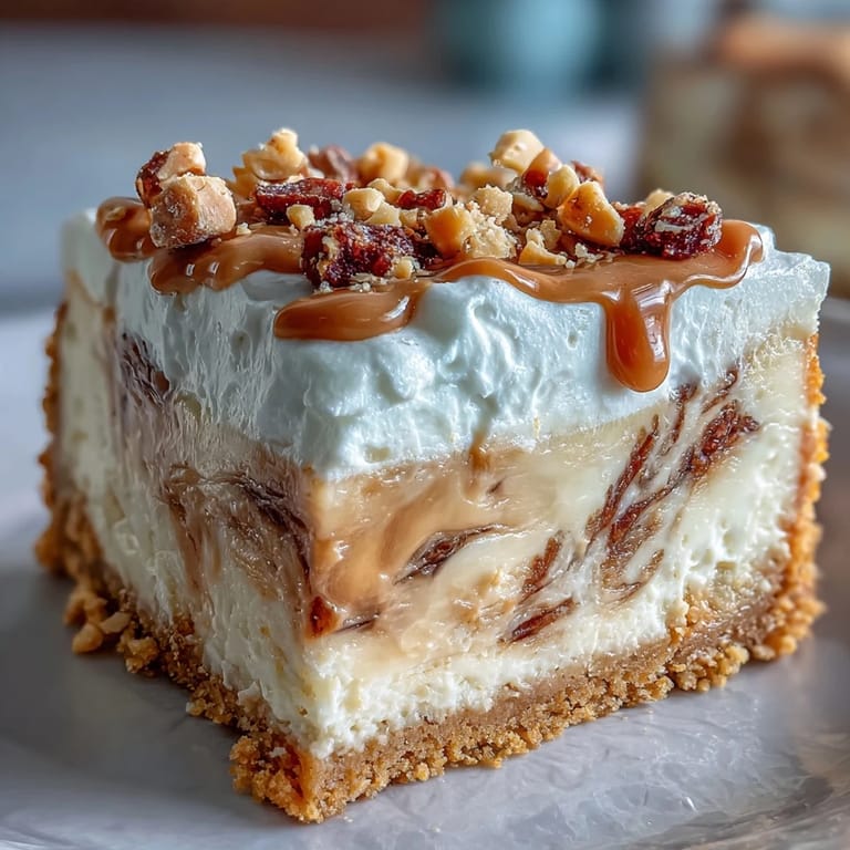 Whole Nutter Butter cheesecake in a springform pan, decoratively topped with fluffy whipped cream and crushed peanuts.