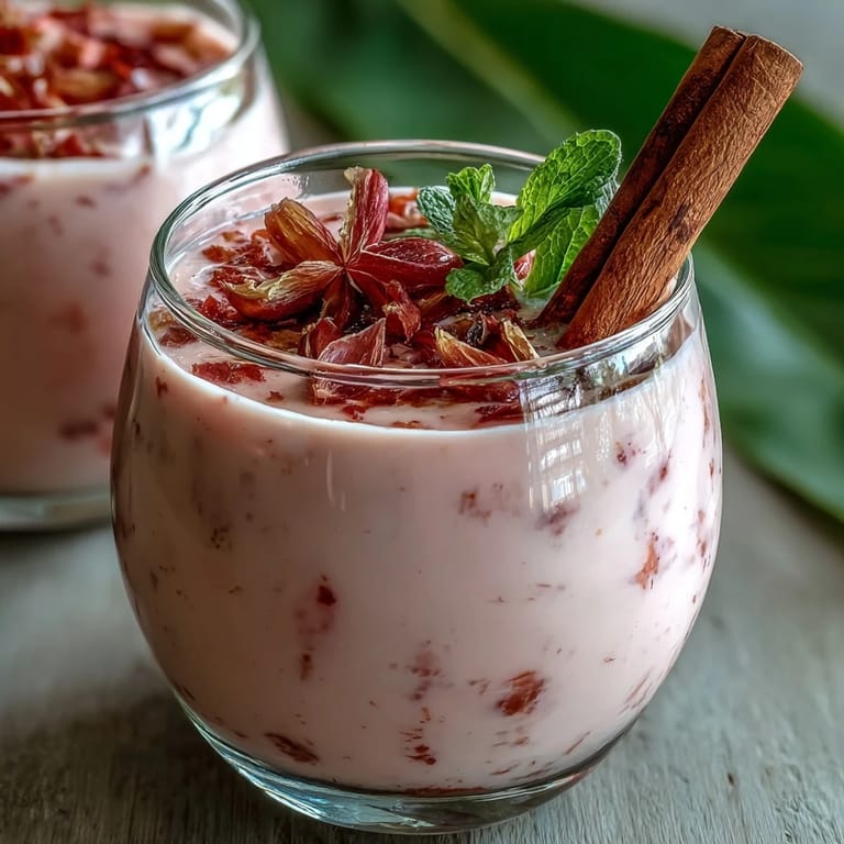 Creamy Guava Coquito being poured into small glasses, swirling with sweet coconut and vibrant guava marmalade for a festive Christmas toast.
