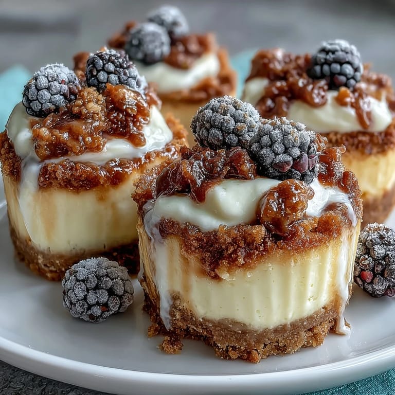 Bite-sized Housewarming Mini Cheesecakes baked to perfection, featuring a crisp graham cracker base and smooth cheesecake center.  