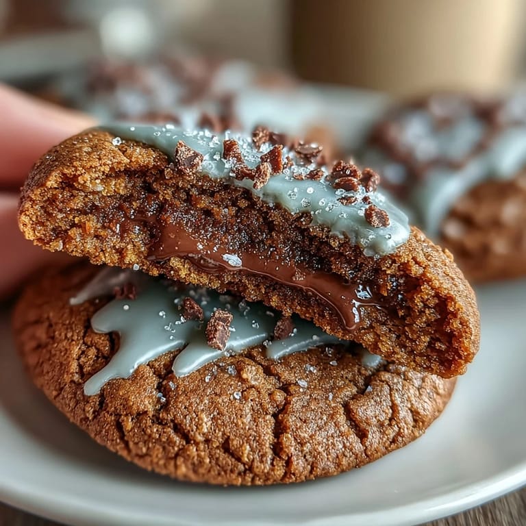 Chewy spiced gingerbread cookies shaped like GingerBrave, decorated with royal icing and mini chocolate chips for a fun Cookie Run Kingdom treat.