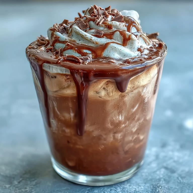 Rich chocolate cream swirls into smooth cold brew, creating a dreamy Chocolate Cream Cold Brew dessert drink.