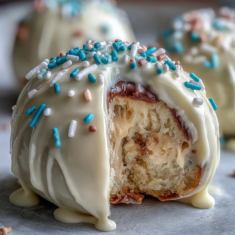 Creamy peanut butter centers dipped in smooth white chocolate and topped with vibrant sprinkles for a delightful Easter dessert.