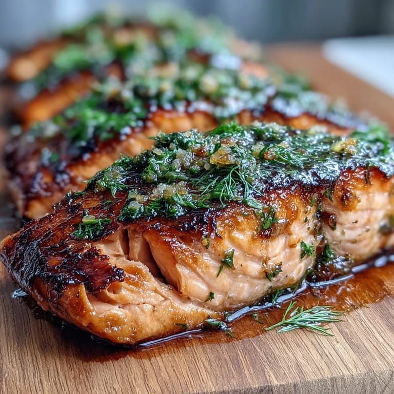 Succulent salmon fillet glazed with zesty lemon and dill, surrounded by crisp asparagus spears on a single baking tray.